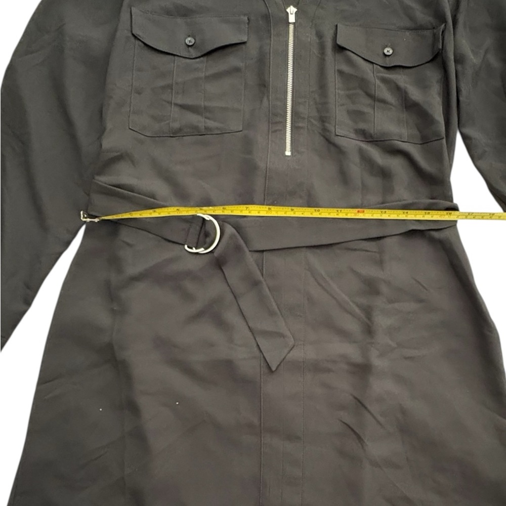 NWT Black‎ Dress Long Sleeve Lightweight Women M Office Workwear Utility Casual - Picture 9 of 10